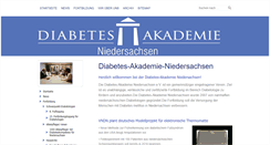 Desktop Screenshot of diabetes-akademie-niedersachsen.org