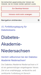 Mobile Screenshot of diabetes-akademie-niedersachsen.org